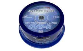 25דיסקים בחבילה CAKE BOX DVD-R